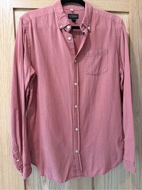 CPO Provisions Men's Long-Sleeve Button-Down Shirt in Dusty Rose